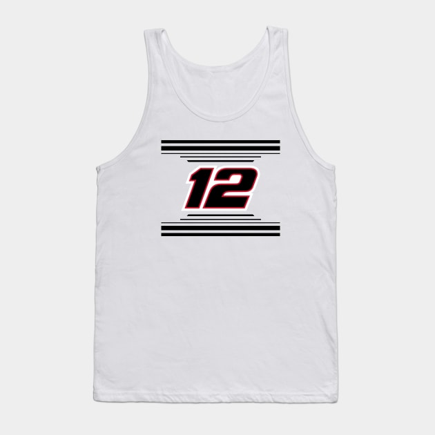 Ryan Blaney #12 2024 NASCAR Design Tank Top by AR Designs 